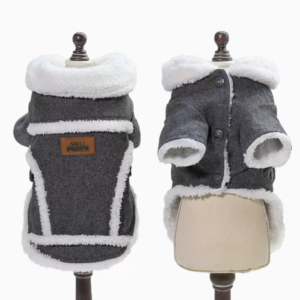 Dark Winter Dog Coat by Doggy Doo Little