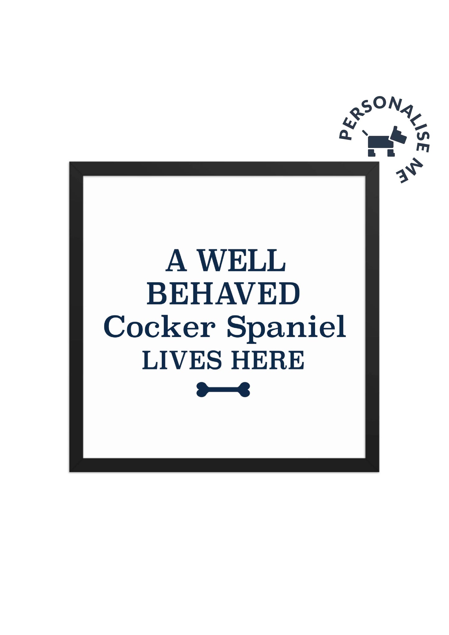 Framed Photo Paper Poster – Personalised