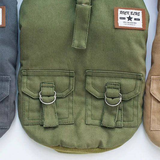 Green Trench Dog Coat by Doggy Doo Little