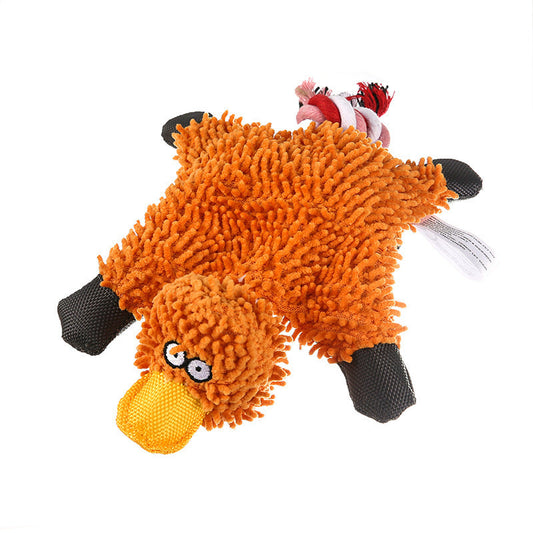 Mop Plush Duck Dog Toy