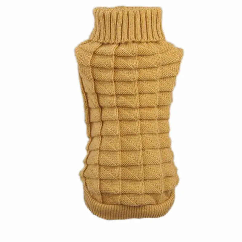 Warm Knit Dog Sweater for Winter Outdoor Use-9