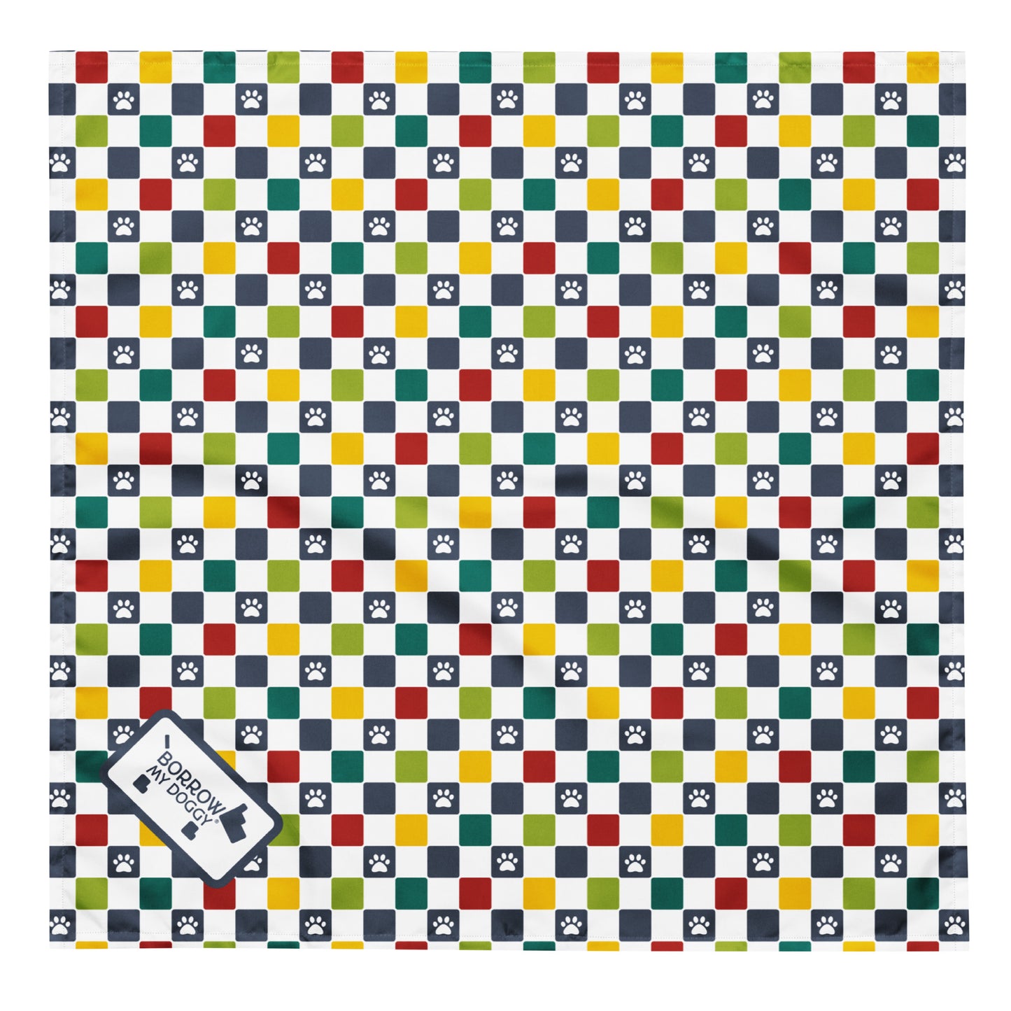 Pawprints of happiness print bandana