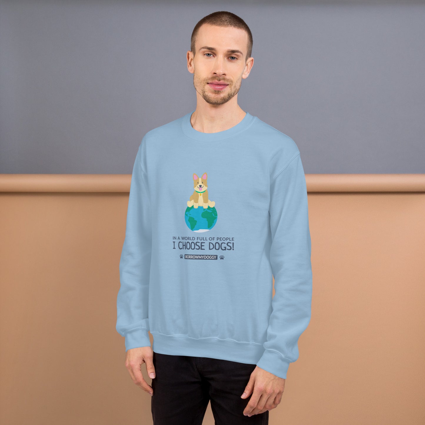 "I choose dogs" unisex sweatshirt