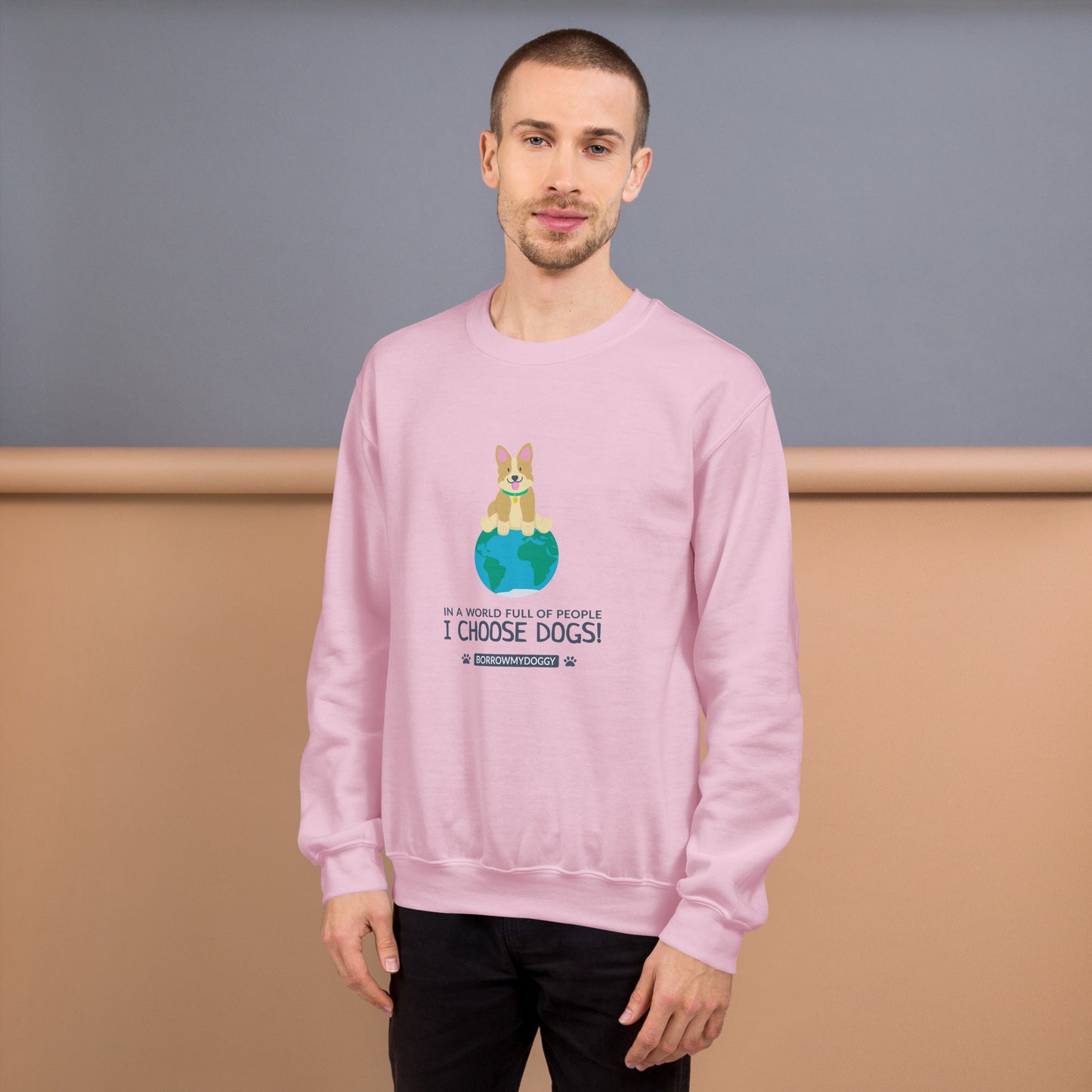 "I choose dogs" unisex sweatshirt