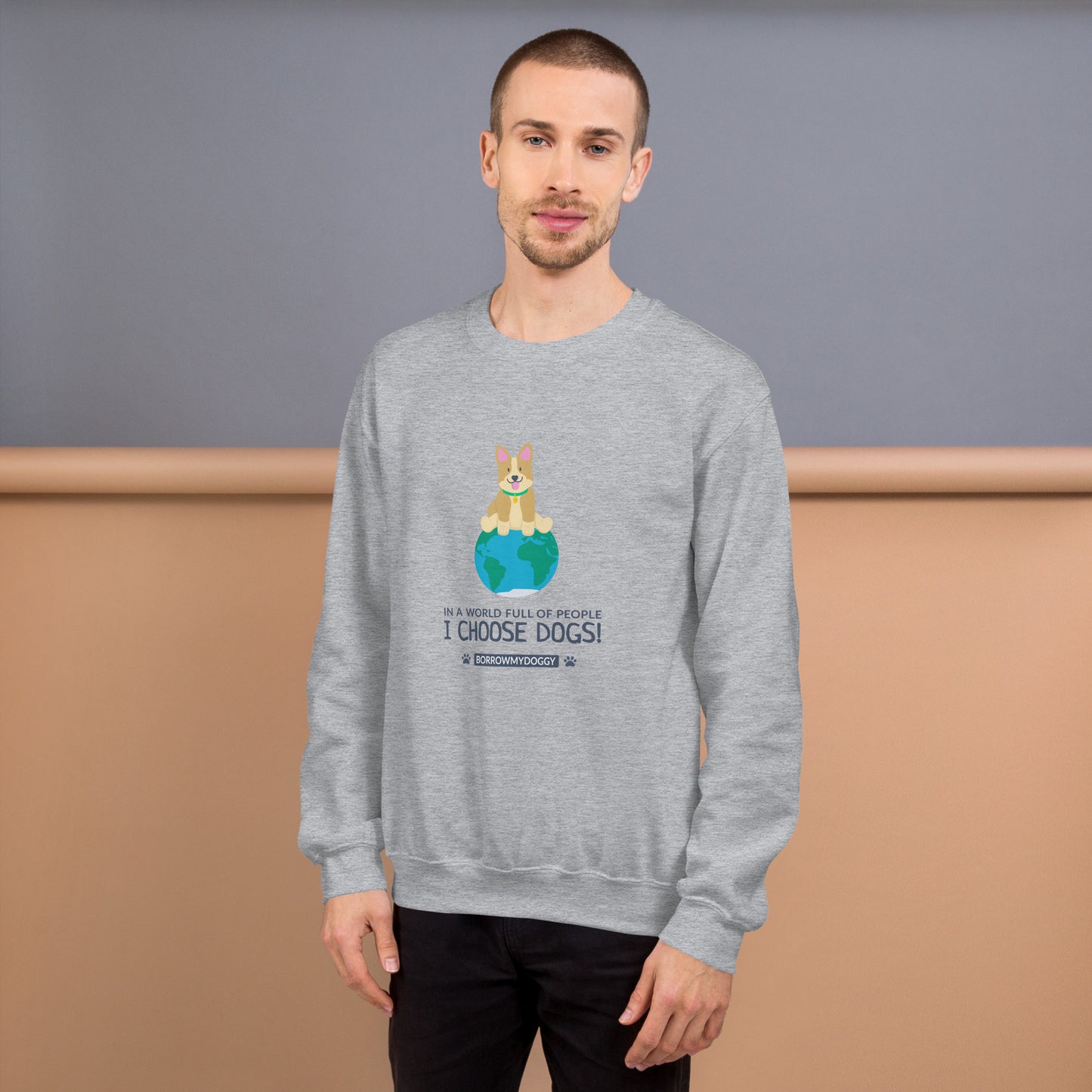 "I choose dogs" unisex sweatshirt
