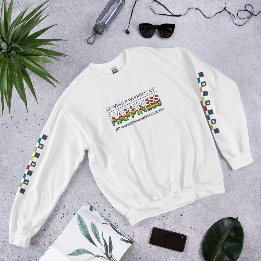 Pawprints of happiness unisex sweatshirt