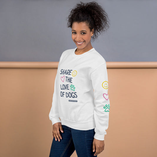 Share the love unisex sweatshirt