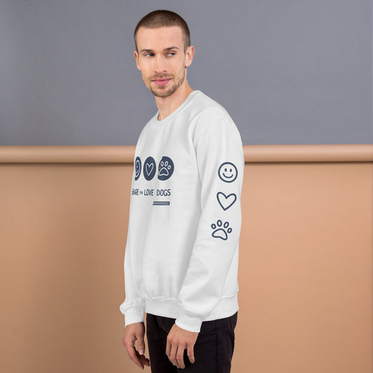Share the love icons unisex sweatshirt