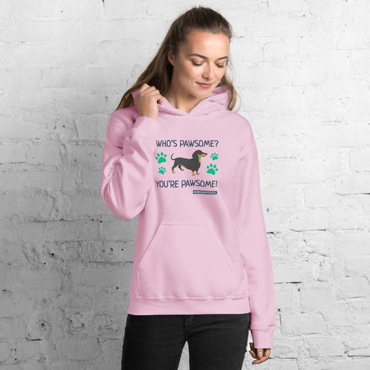 "Who's pawsome" unisex hoodie