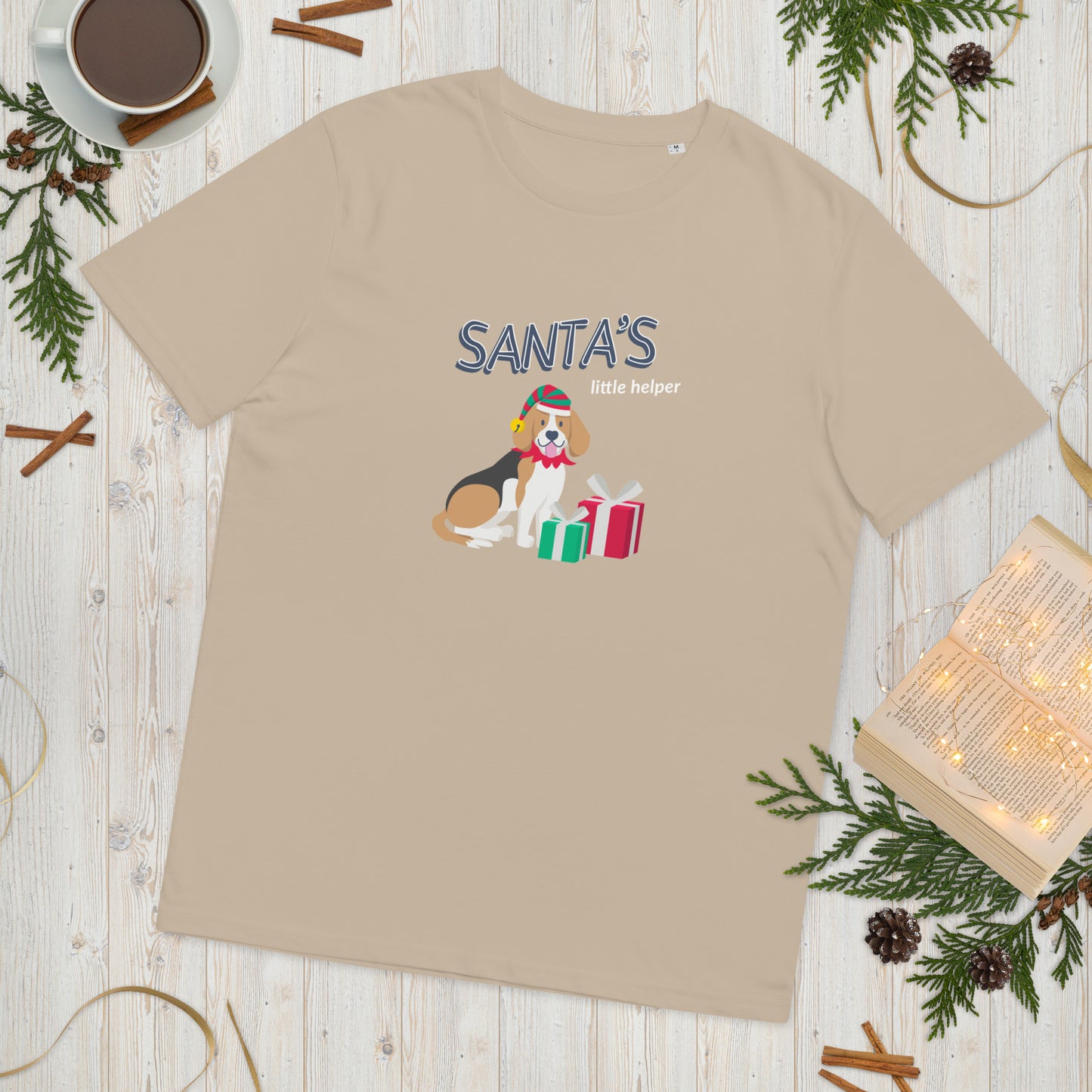 Santa's little helper unisex tee