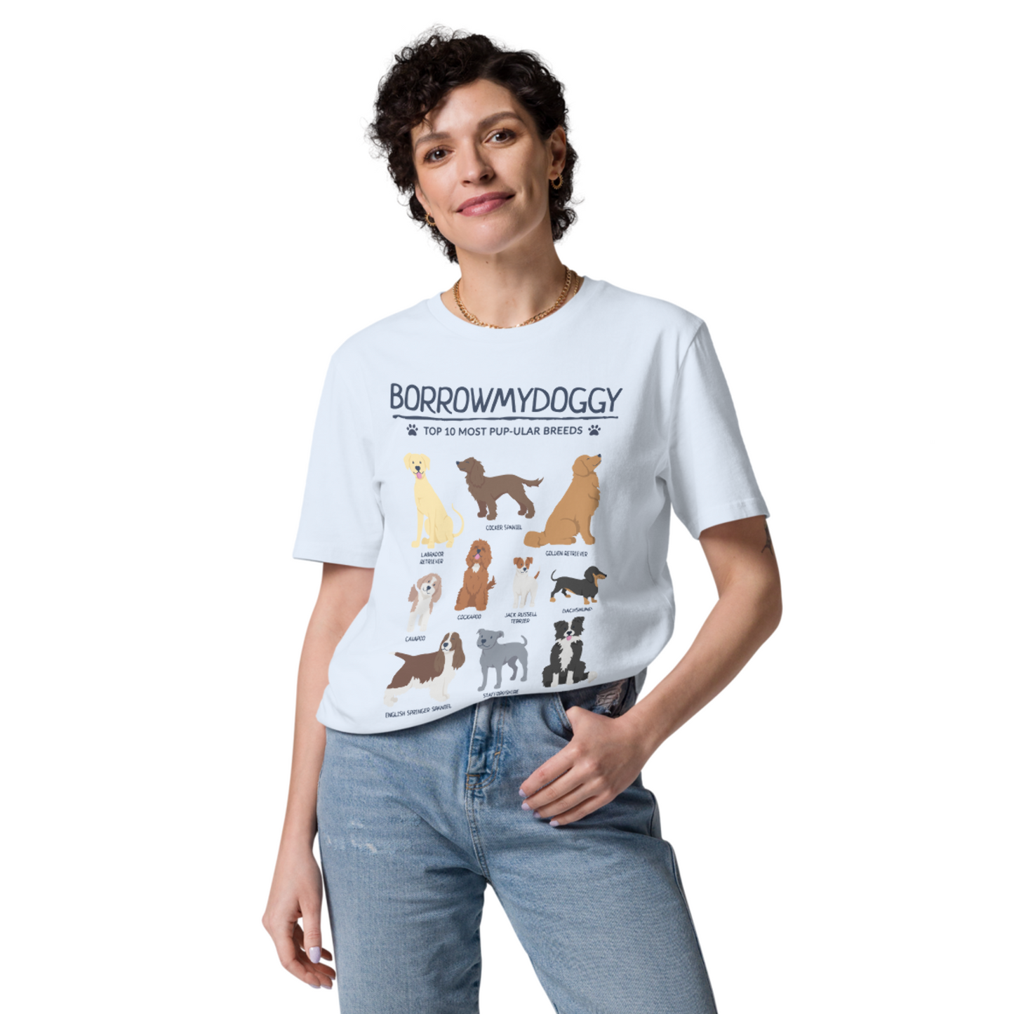 Most pup-ular breeds unisex tee