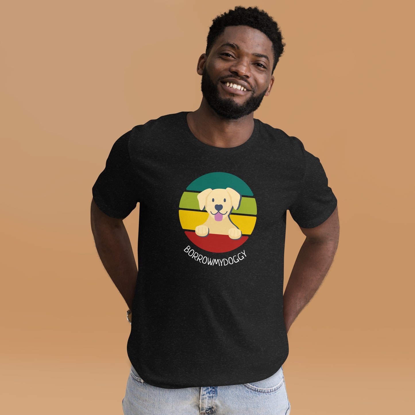 Pawprints of happiness labrador unisex tee