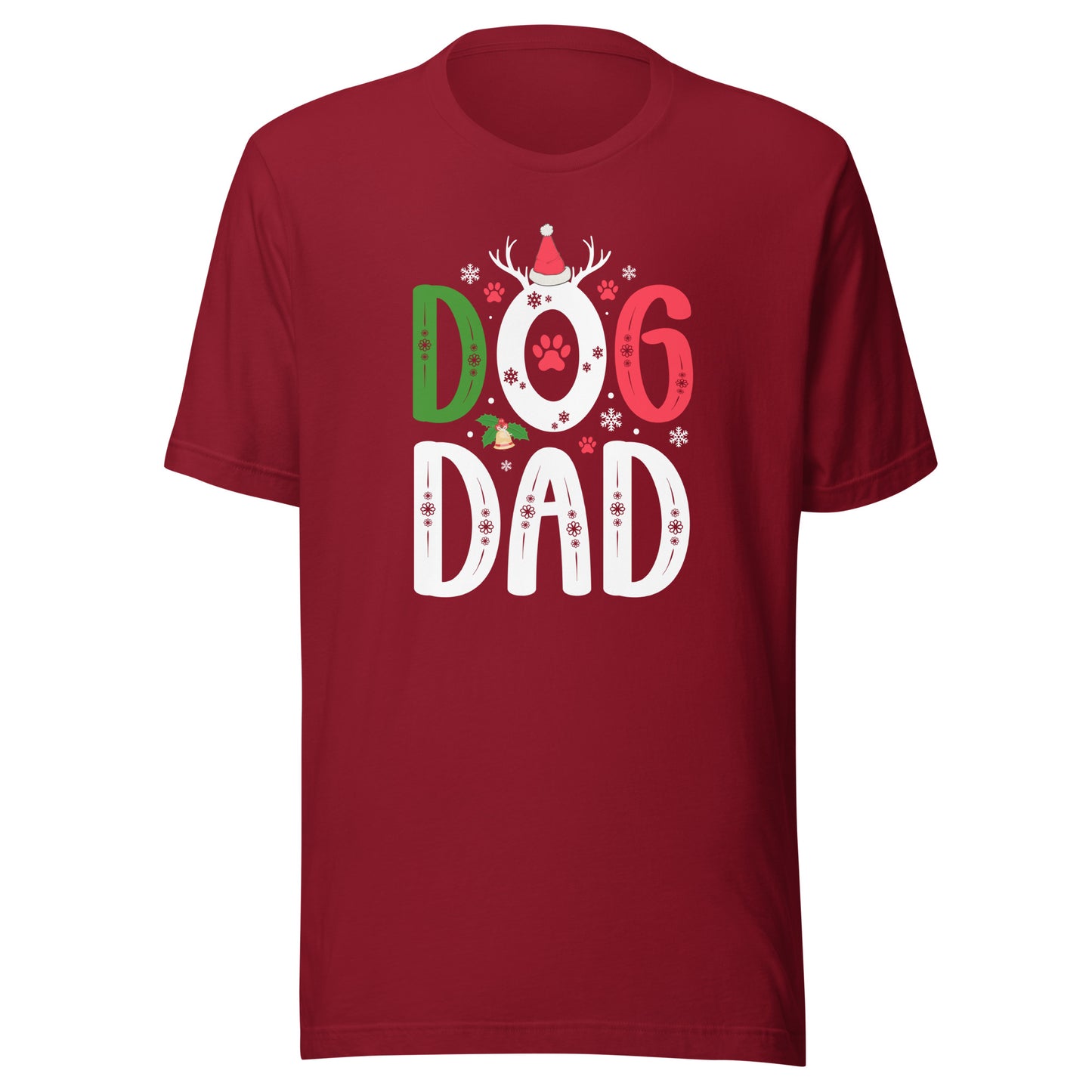 Dog Dad Unisex Christmas T-shirt