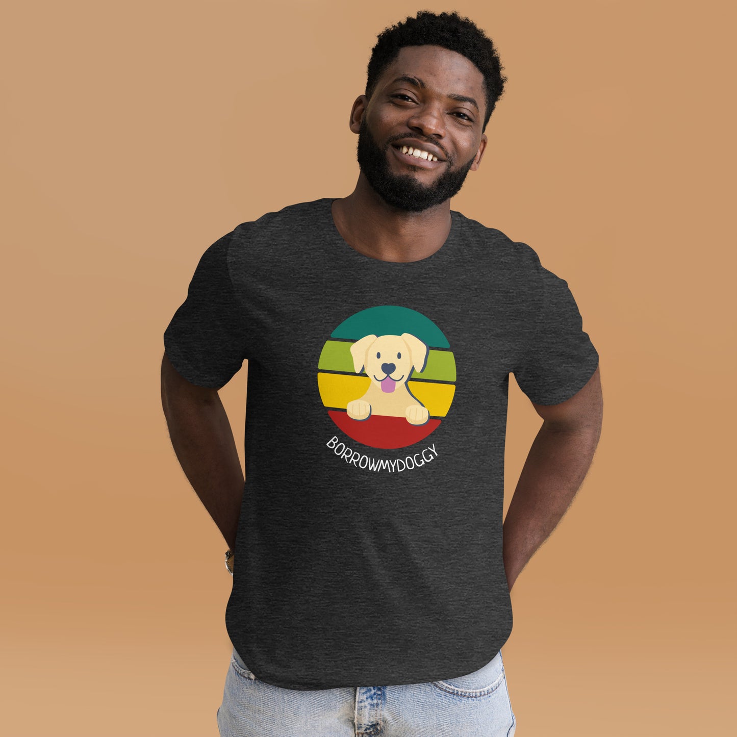 Pawprints of happiness labrador unisex tee