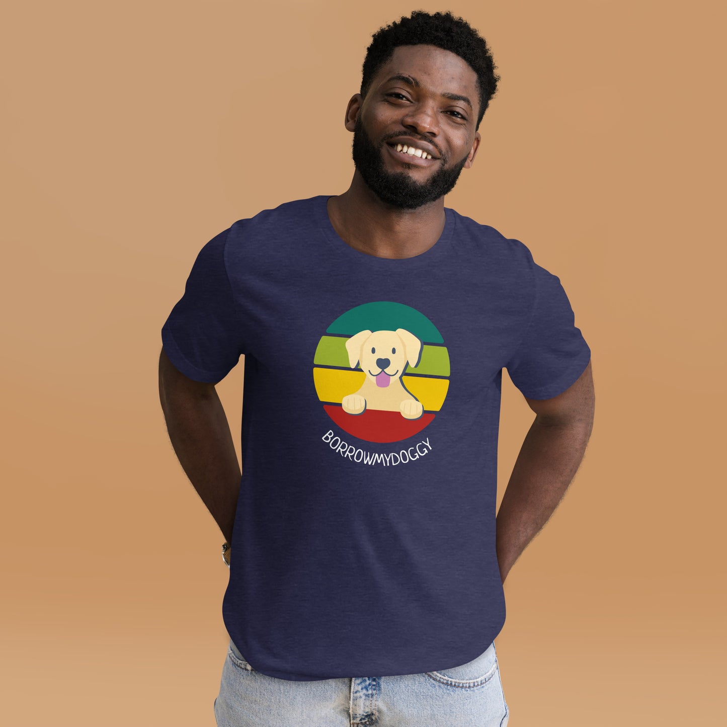 Pawprints of happiness labrador unisex tee