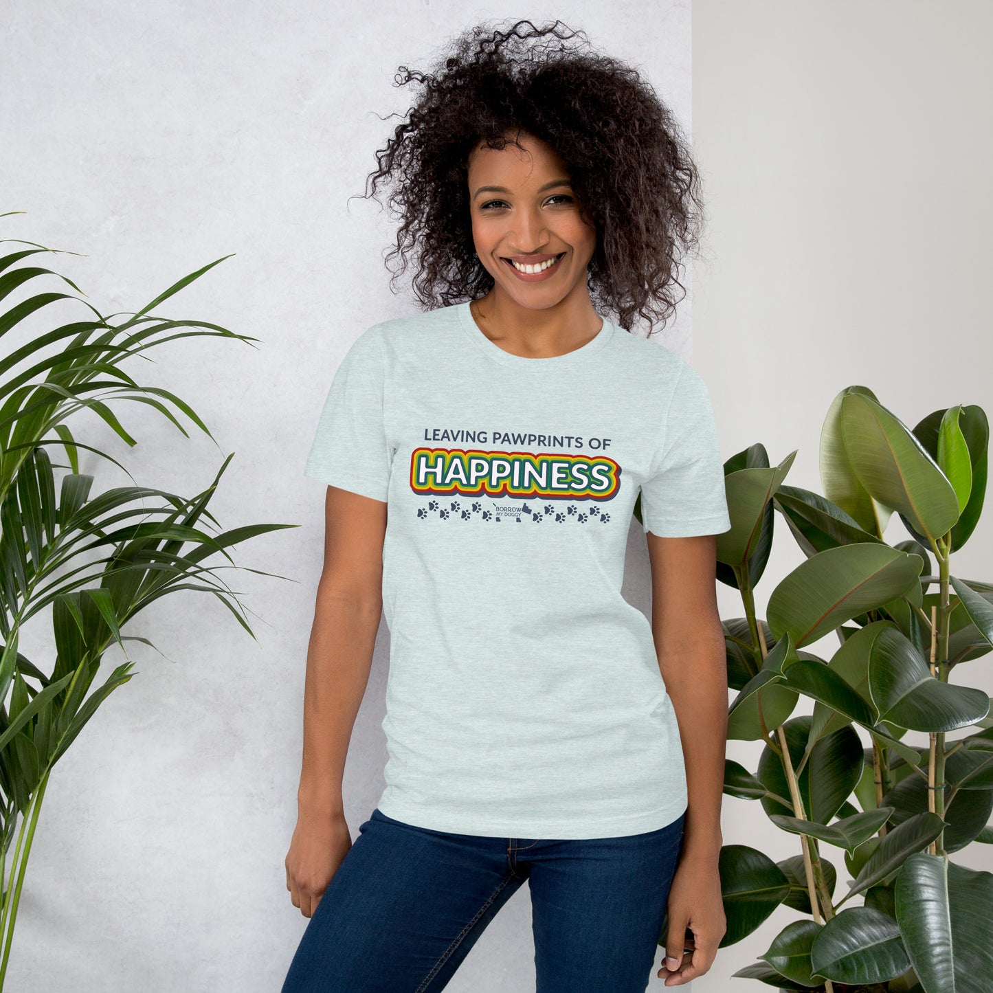 Pawprints of happiness unisex tee