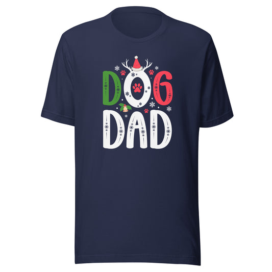 Dog Dad Unisex Christmas T-shirt