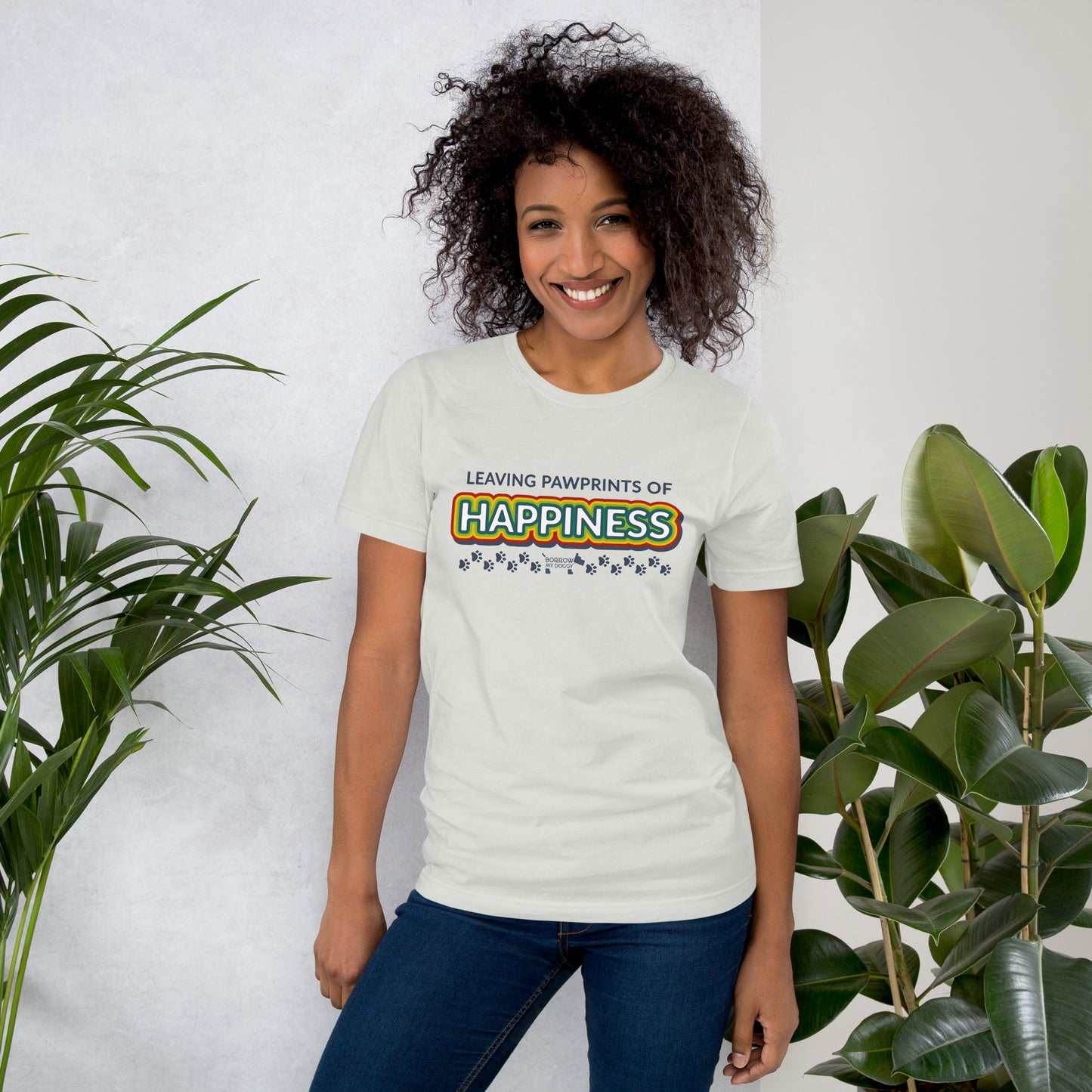 Pawprints of happiness unisex tee