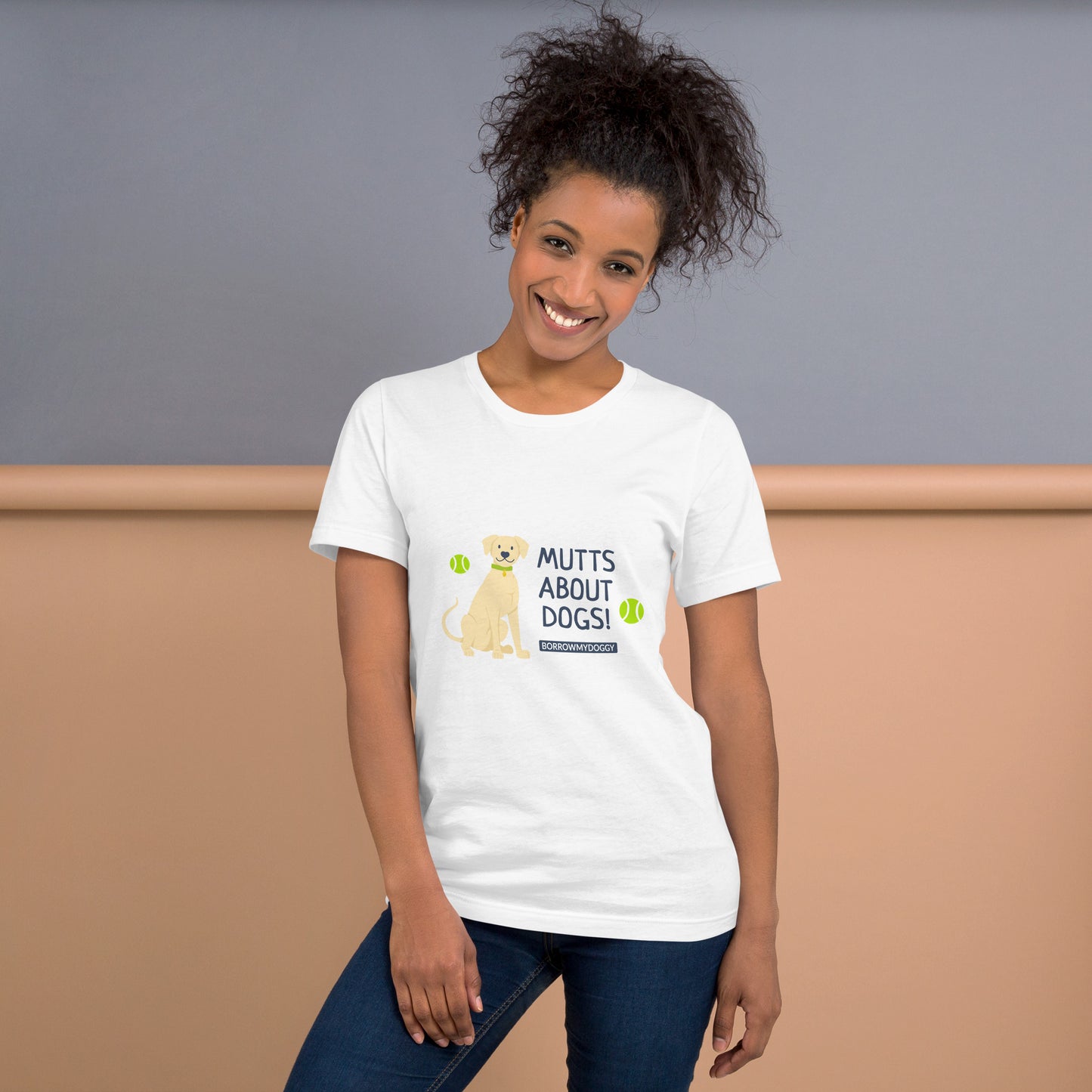 "Mutts about dogs" unisex tee