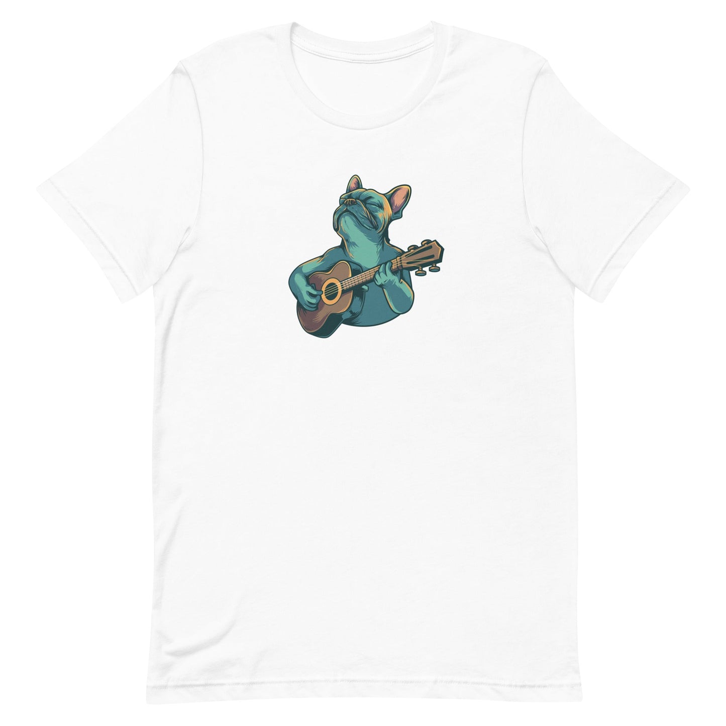 Strumming French Bull Dog T-Shirt