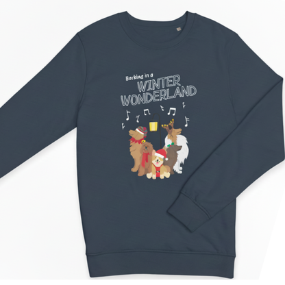 “Barking in a Winter Wonderland” Unisex Sweatshirt