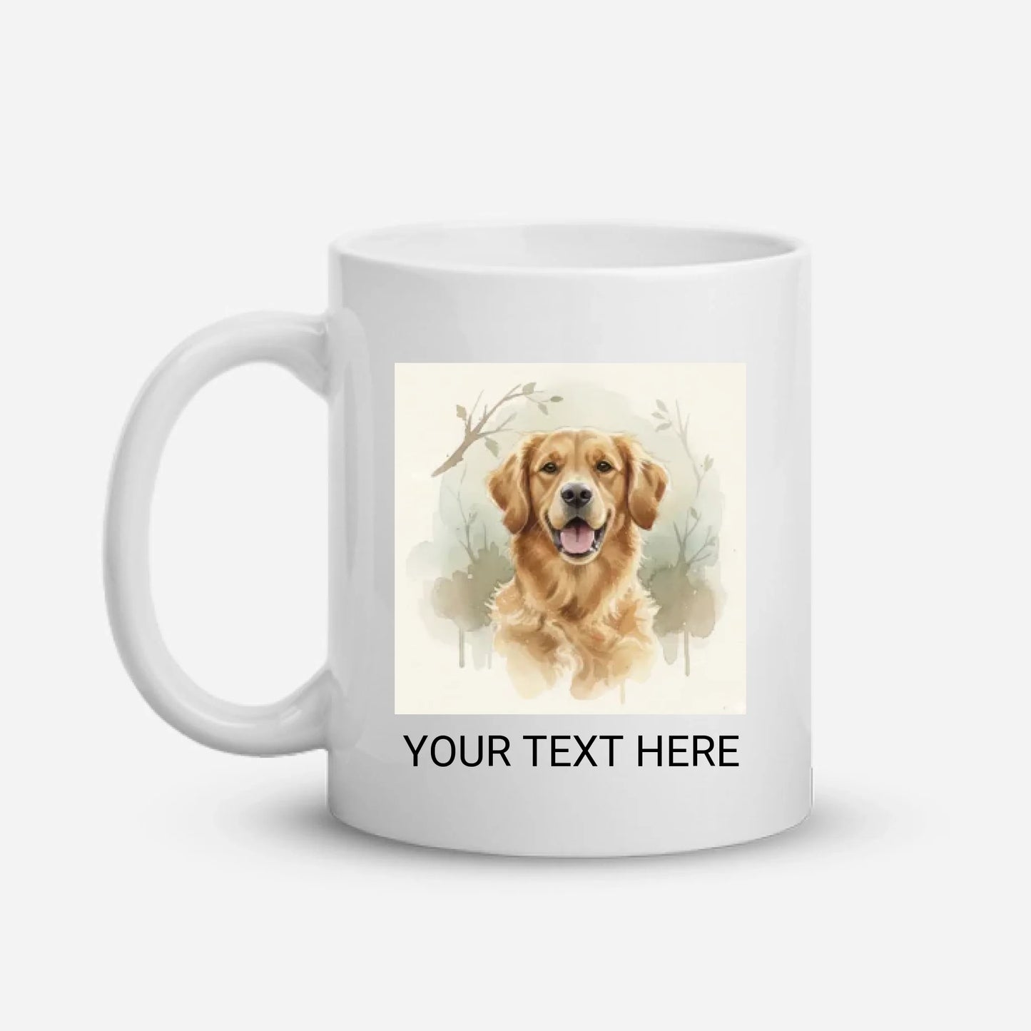 Watercolour Effect - White Glossy Mug