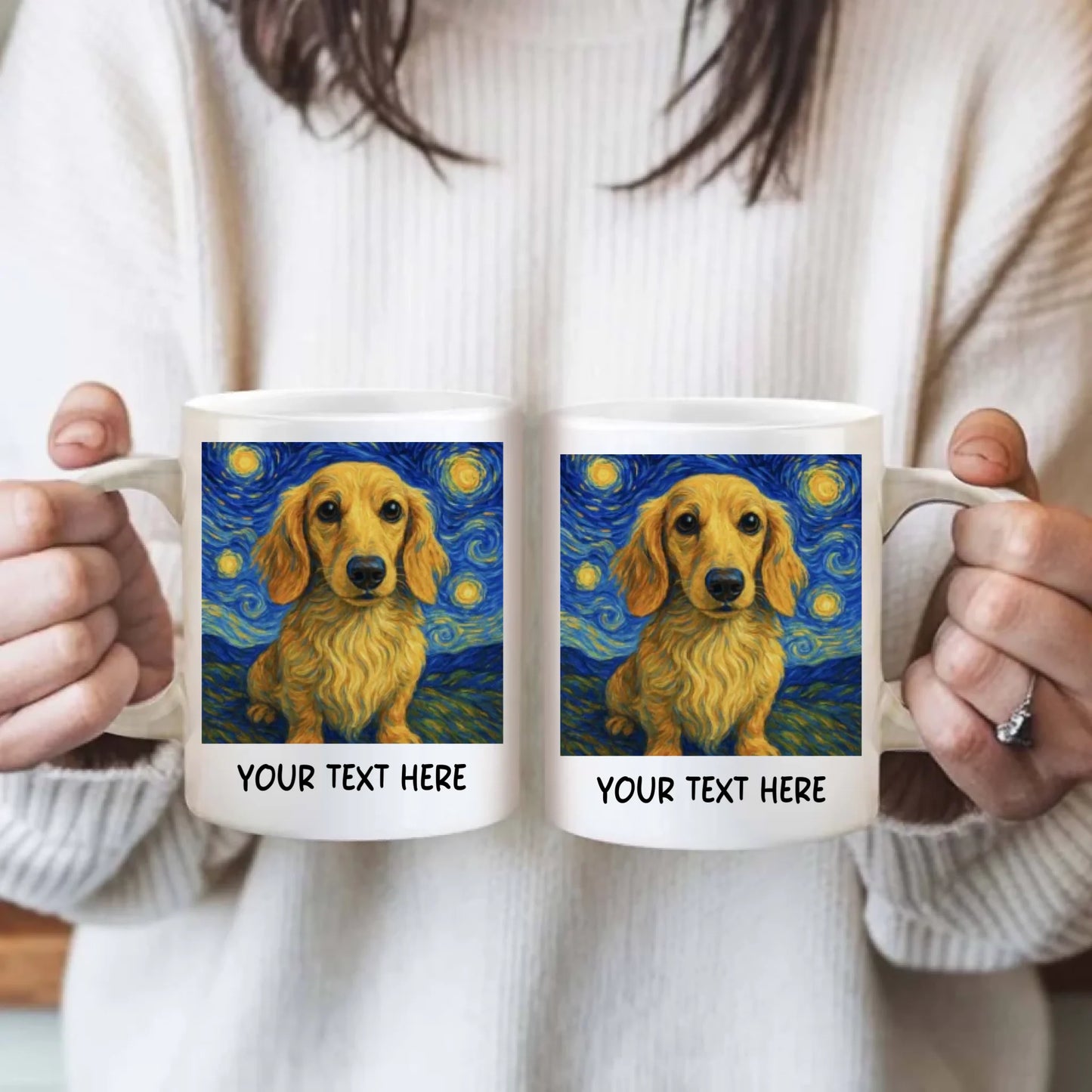 Van Gogh - Personalised Double-Sided Photo Mug