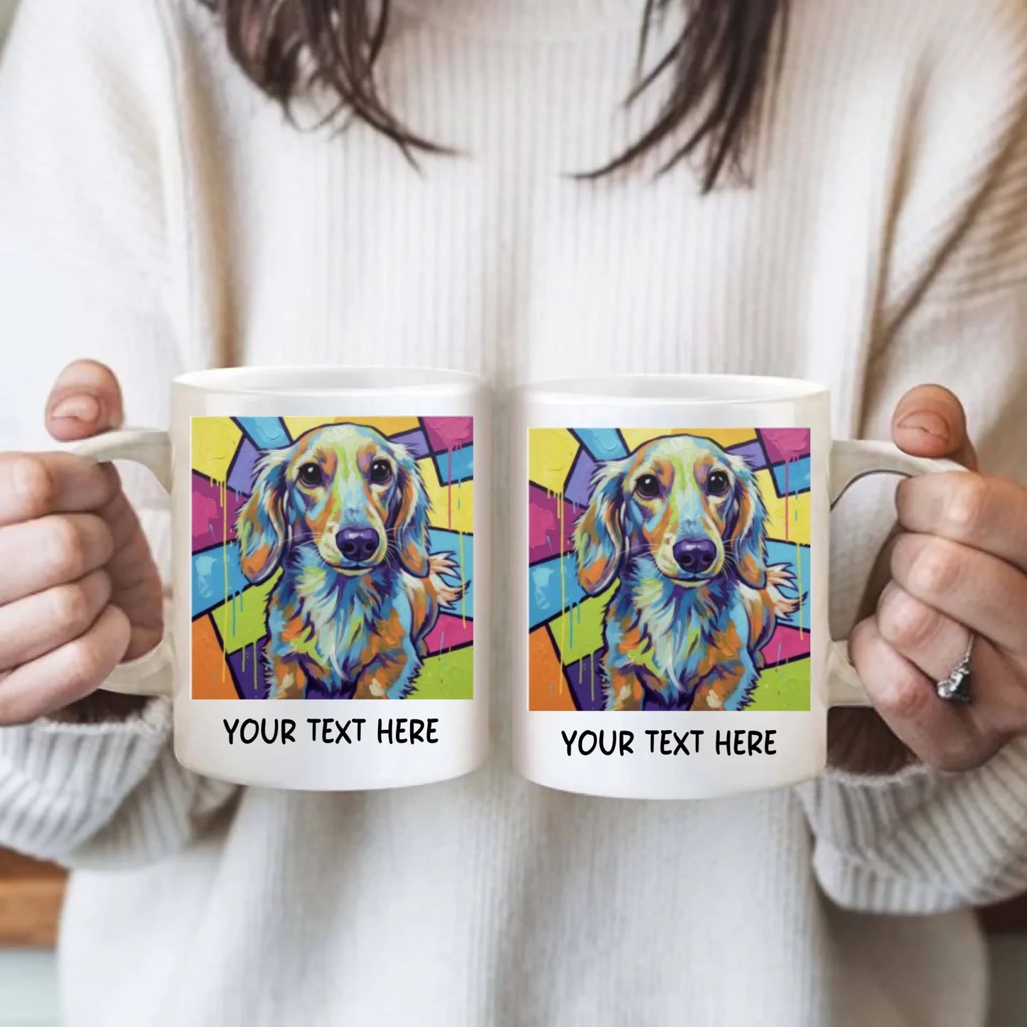 Pop Art - Personalised Double-Sided Photo Mug