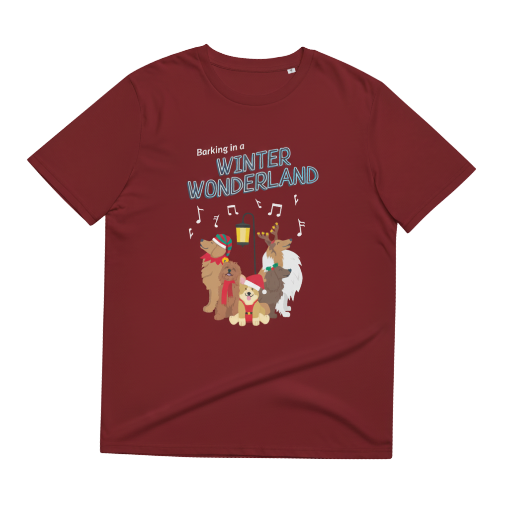 “Barking in a Winter Wonderland” Unisex T-shirt
