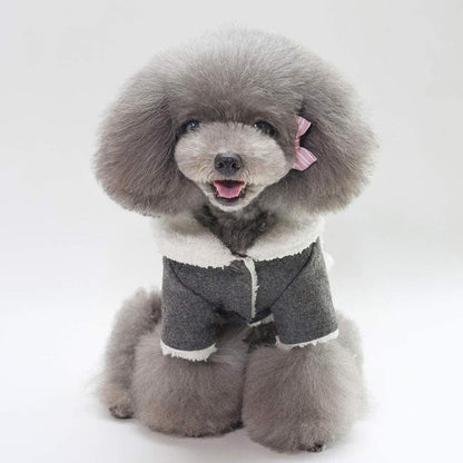 Dark Winter Dog Coat by Doggy Doo Little