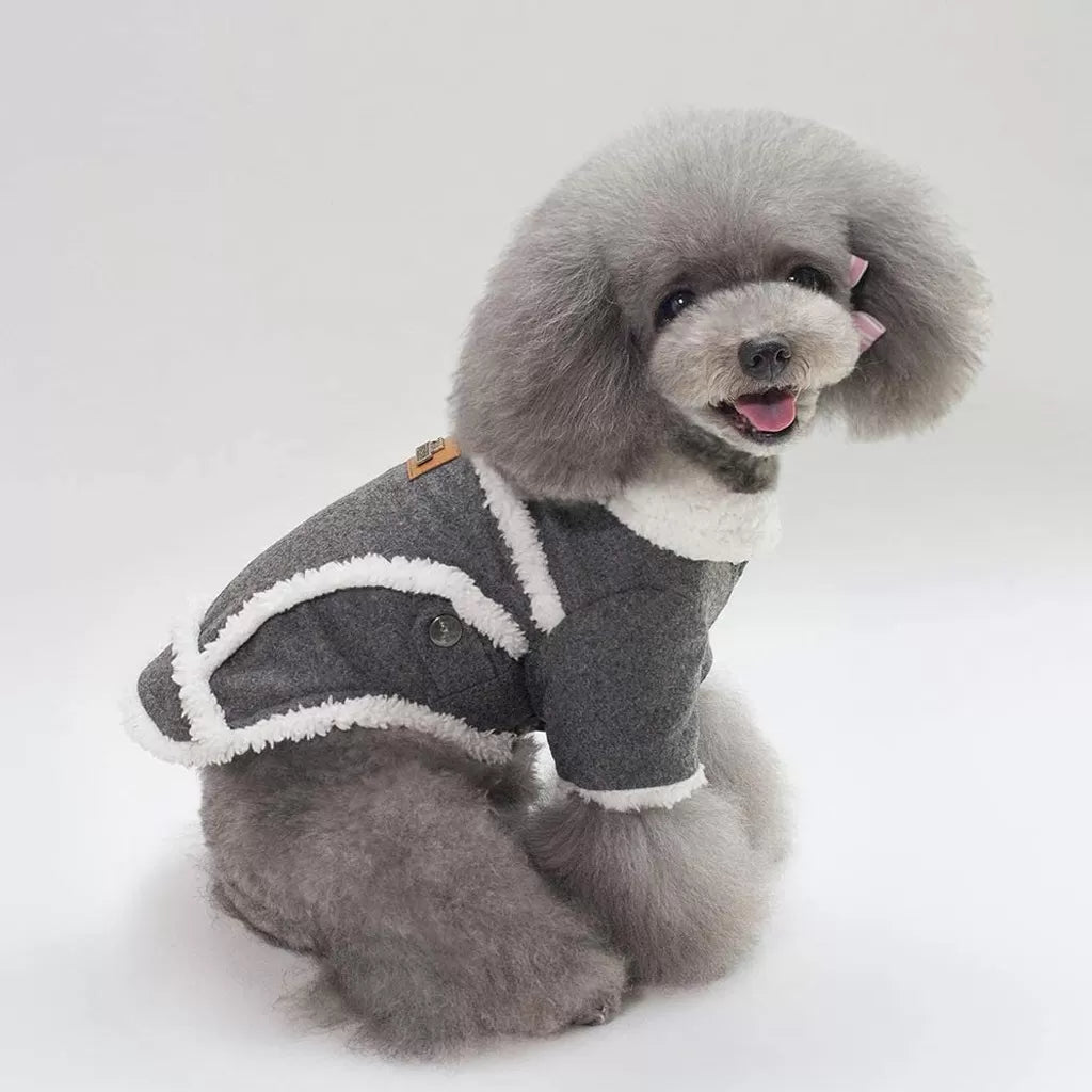 Dark Winter Dog Coat by Doggy Doo Little