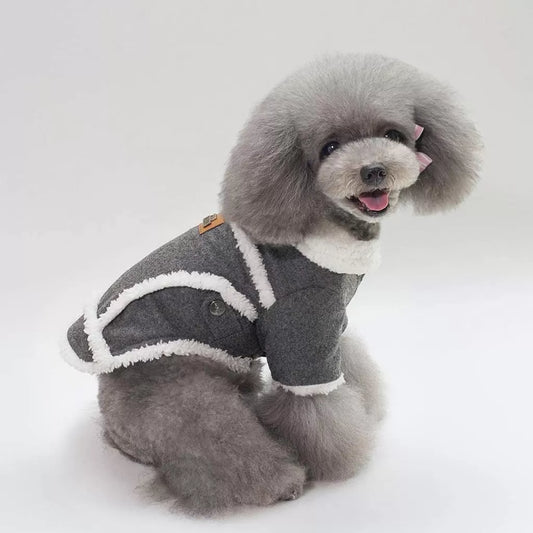 Dark Winter Dog Coat by Doggy Doo Little