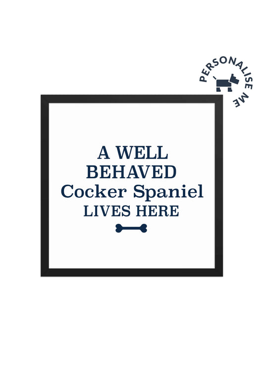 Framed Photo Paper Poster – Personalised