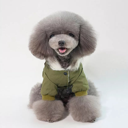 Green Trench Dog Coat by Doggy Doo Little