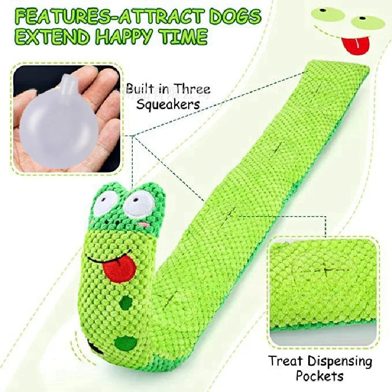 Interactive Plush Dog Puzzle Feeder Toy-2