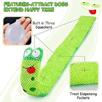 Interactive Plush Dog Puzzle Feeder Toy-2