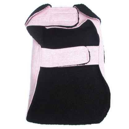 Pink Herringbone Dog Coat