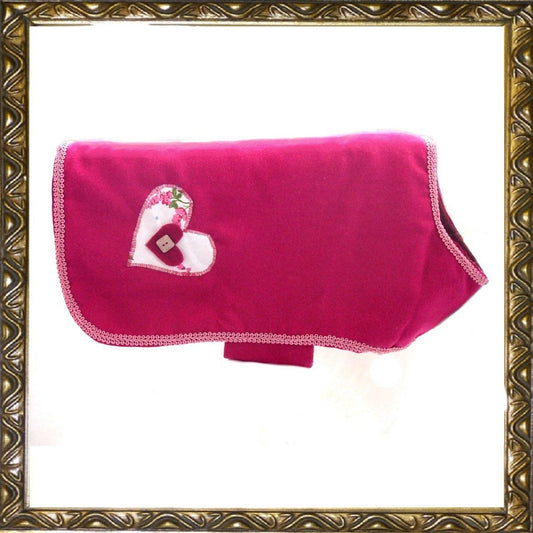 Prediletto Fuchsia Heart Coat - Handmade
