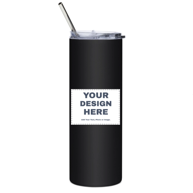 Stainless Steel Water Bottle with Straw Lid - Personlised
