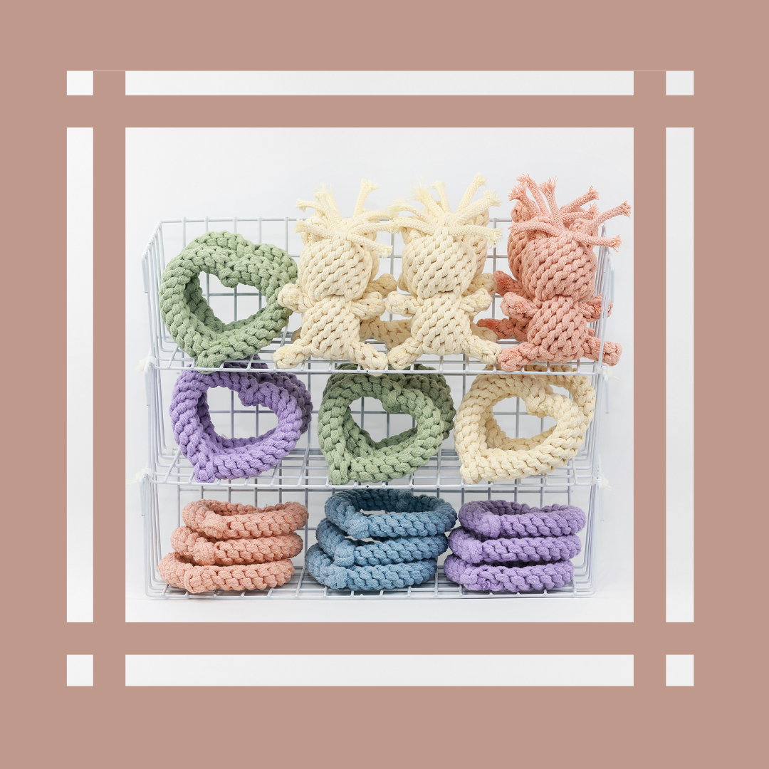 Sweetheart Macarons & Bear Hugs Collection Dog Toys