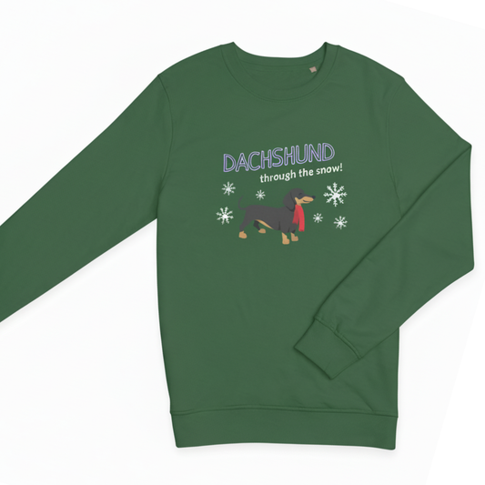 “Dachshund Through the Snow” Unisex Sweatshirt