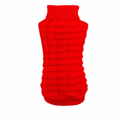 Warm Knit Dog Sweater for Winter Outdoor Use-5