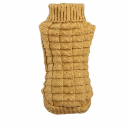 Warm Knit Dog Sweater for Winter Outdoor Use-9