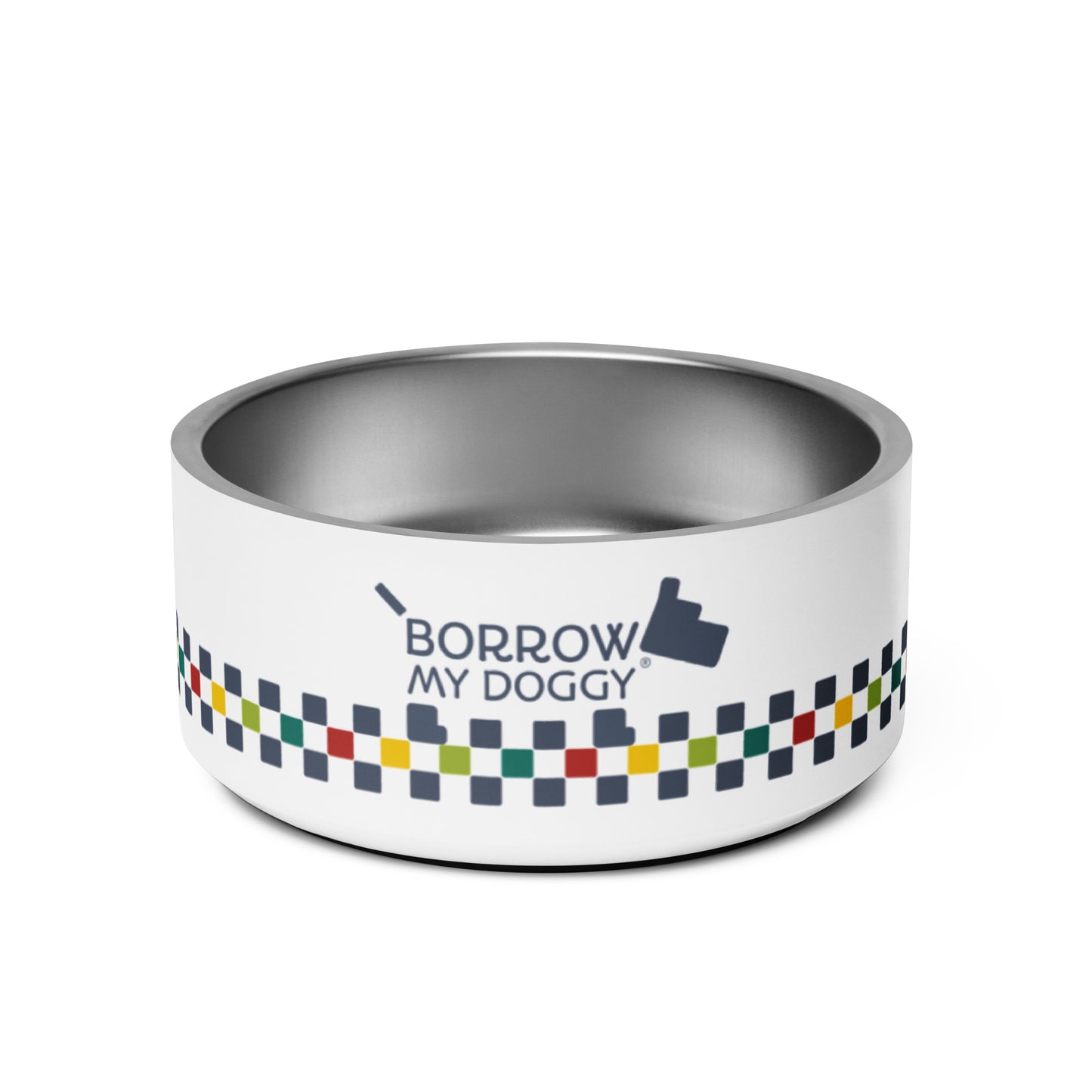 Pawprints of Happiness Stainless Steel Dog Bowl