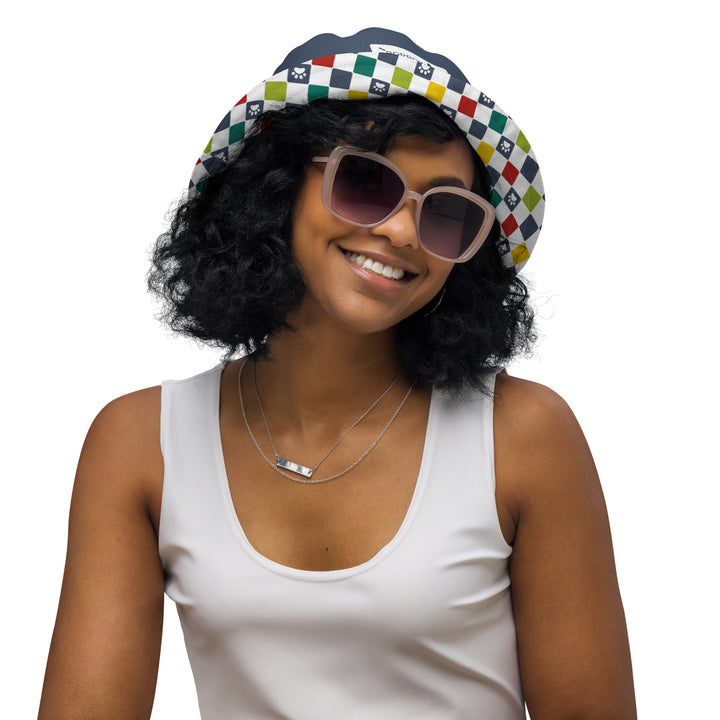 Pawprints of happiness reversible bucket hat