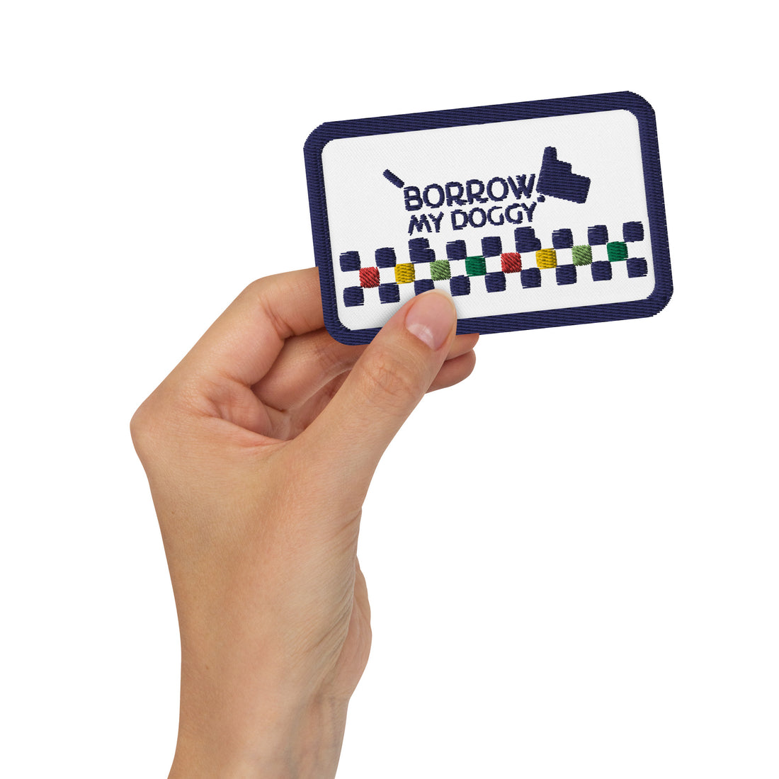 BorrowMyDoggy Embroidered Patch