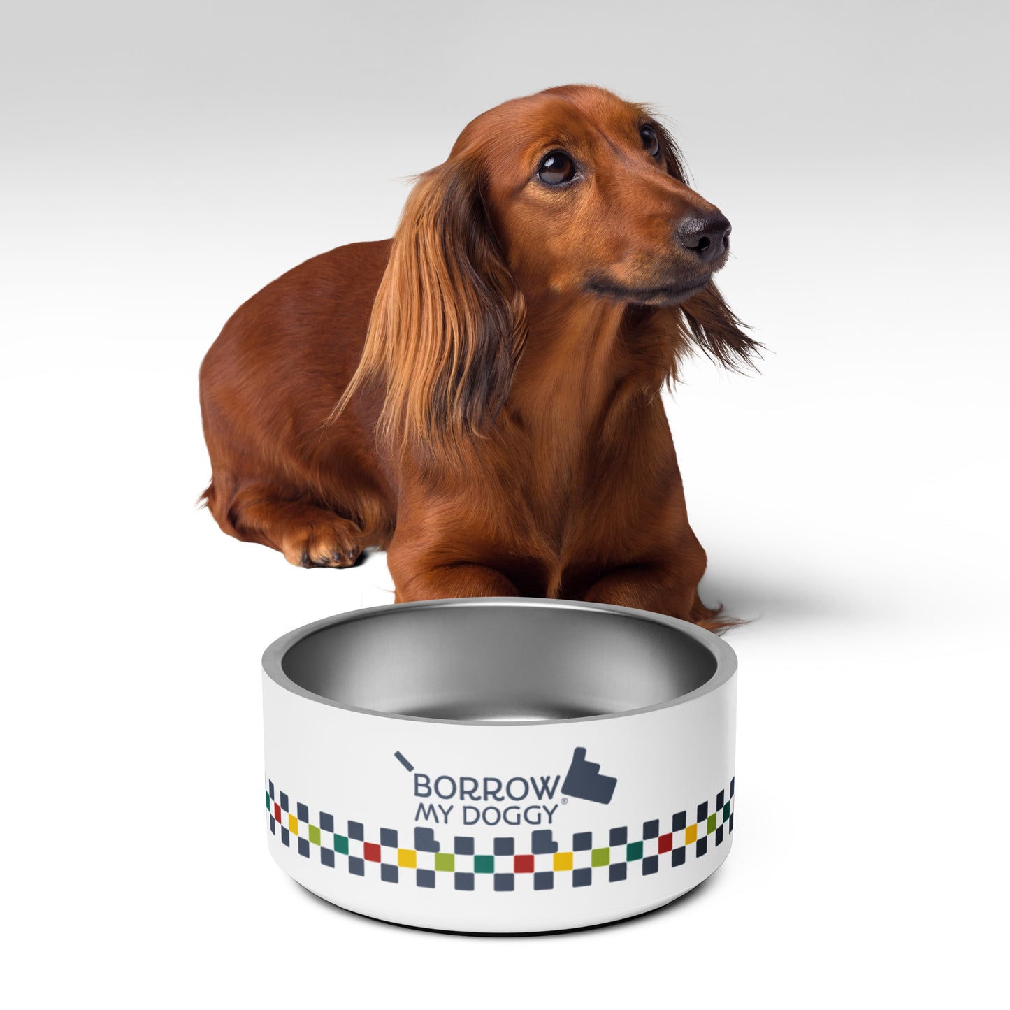 Pawprints of happiness dog bowl