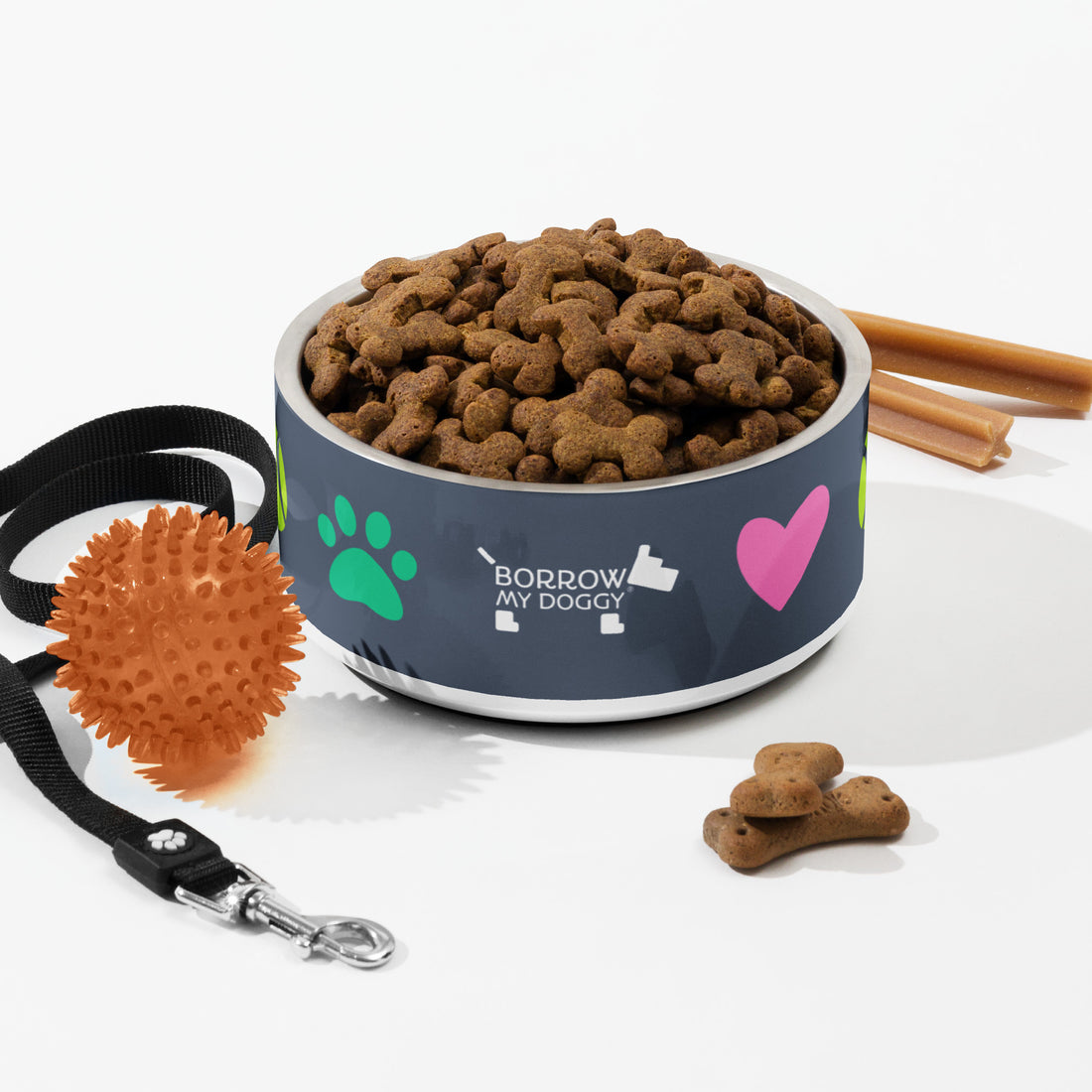 "Hearts & Paws" Dog Bowl