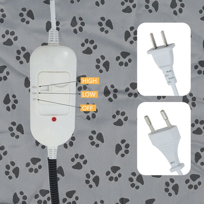 Pet Dog Cat Electric Heating Pad Winter Warm Carpet for Animals Temperature Adjusted Waterproof Warming Mat Carpet Heated Pads