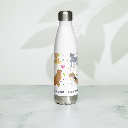 Share the love stainless steel water bottle